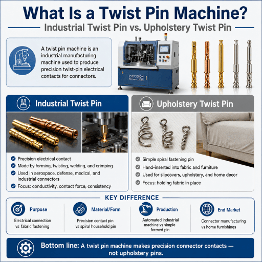 What Is a Twist Pin Machine Industrial Twist Pin vs. Upholstery Twist Pin