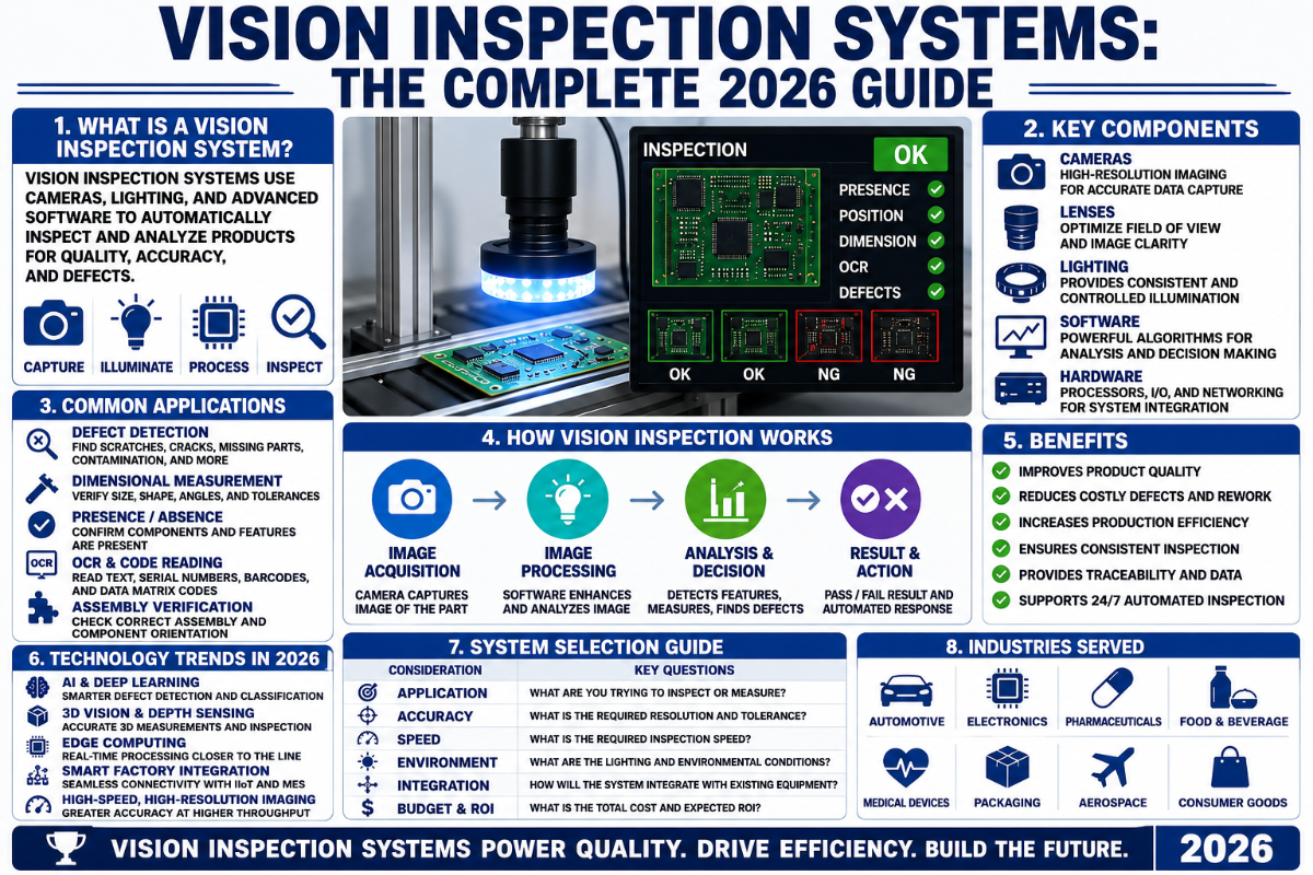 Vision Inspection Systems: The Complete 2026 Guide