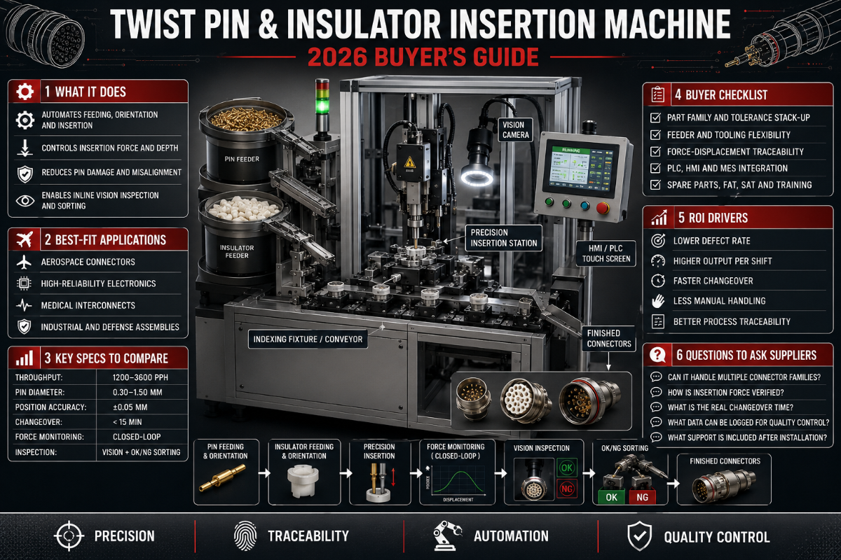 Twist Pin & Insulator Insertion Machine: 2026 Buyer's Guide