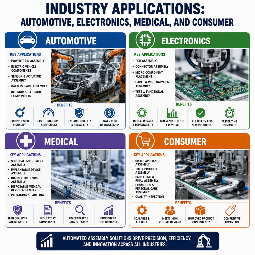 Industry Applications: Automotive, Electronics, Medical, and Consumer