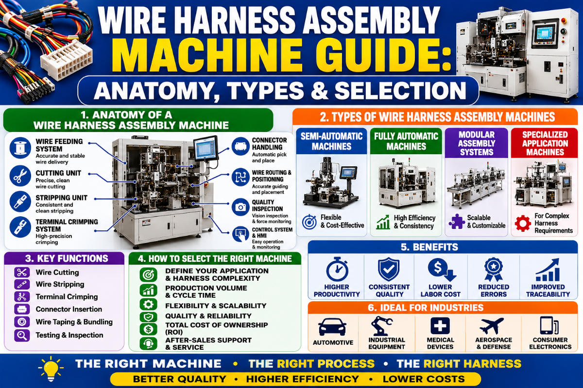 Wire Harness Assembly Machine Guide: Anatomy, Types & Selection