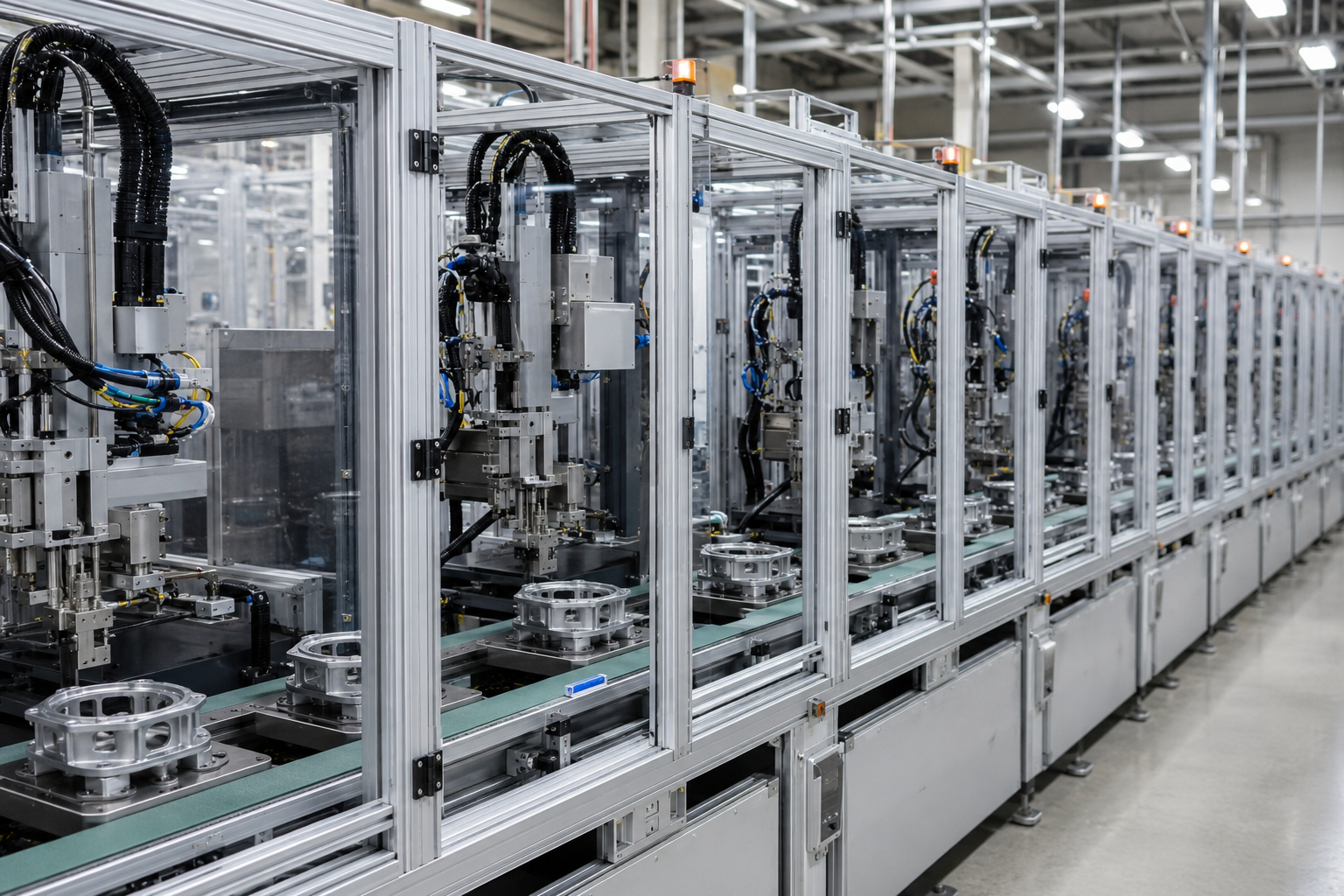 Inline synchronous automation line