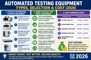 Automated Testing Equipment: Types, Selection & Cost (2026)
