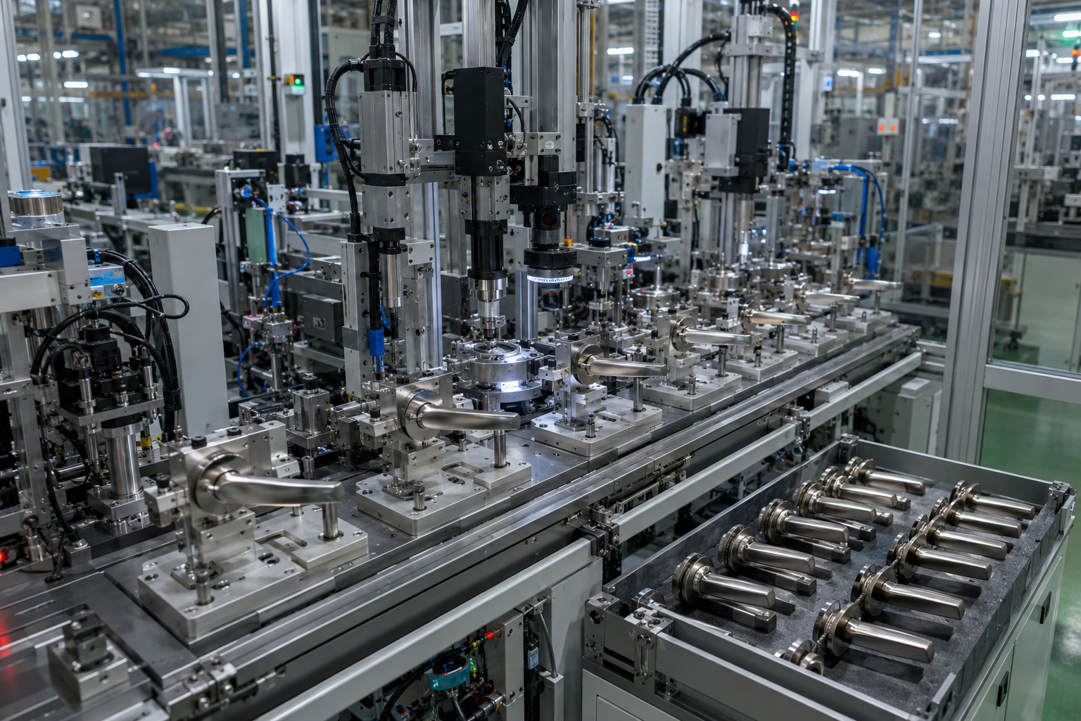 Building Hardware OEM lever handle line automation cell in Southeast Asia