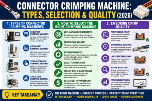 Connector Crimping Machine: Types, Selection & Quality (2026)