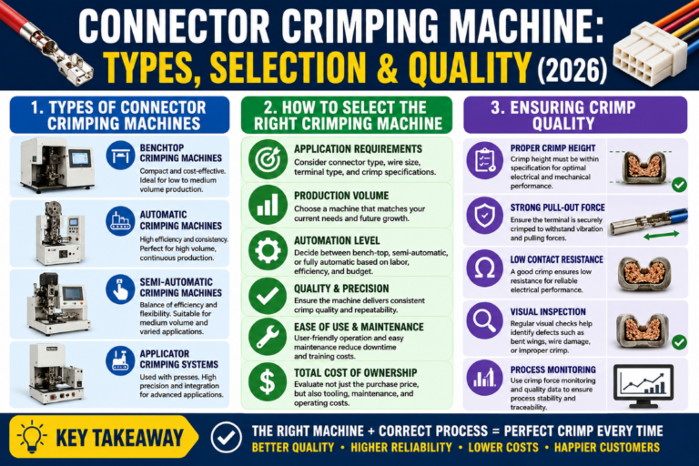 Connector Crimping Machine: Types, Selection & Quality (2026)