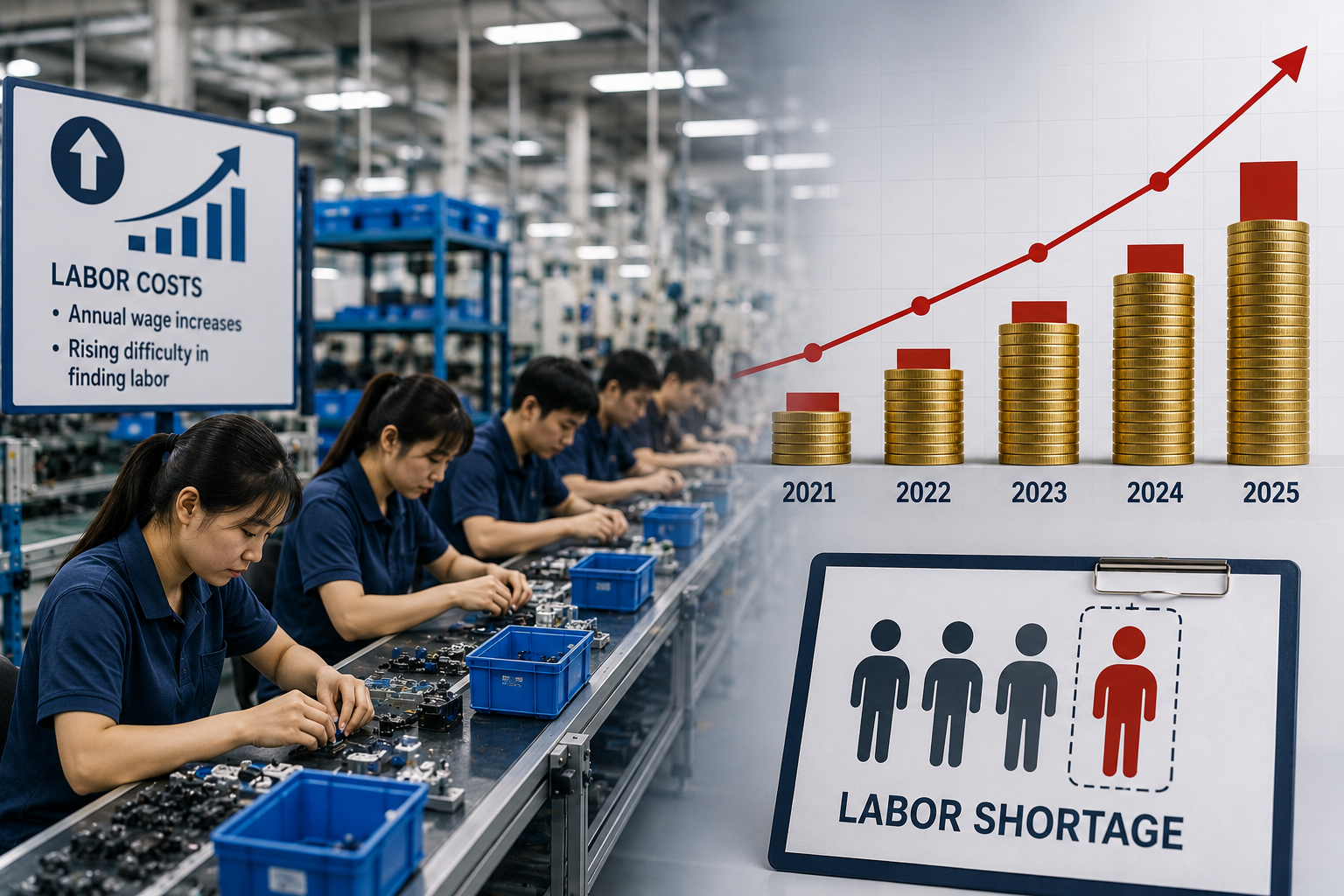 Labor costs comparison