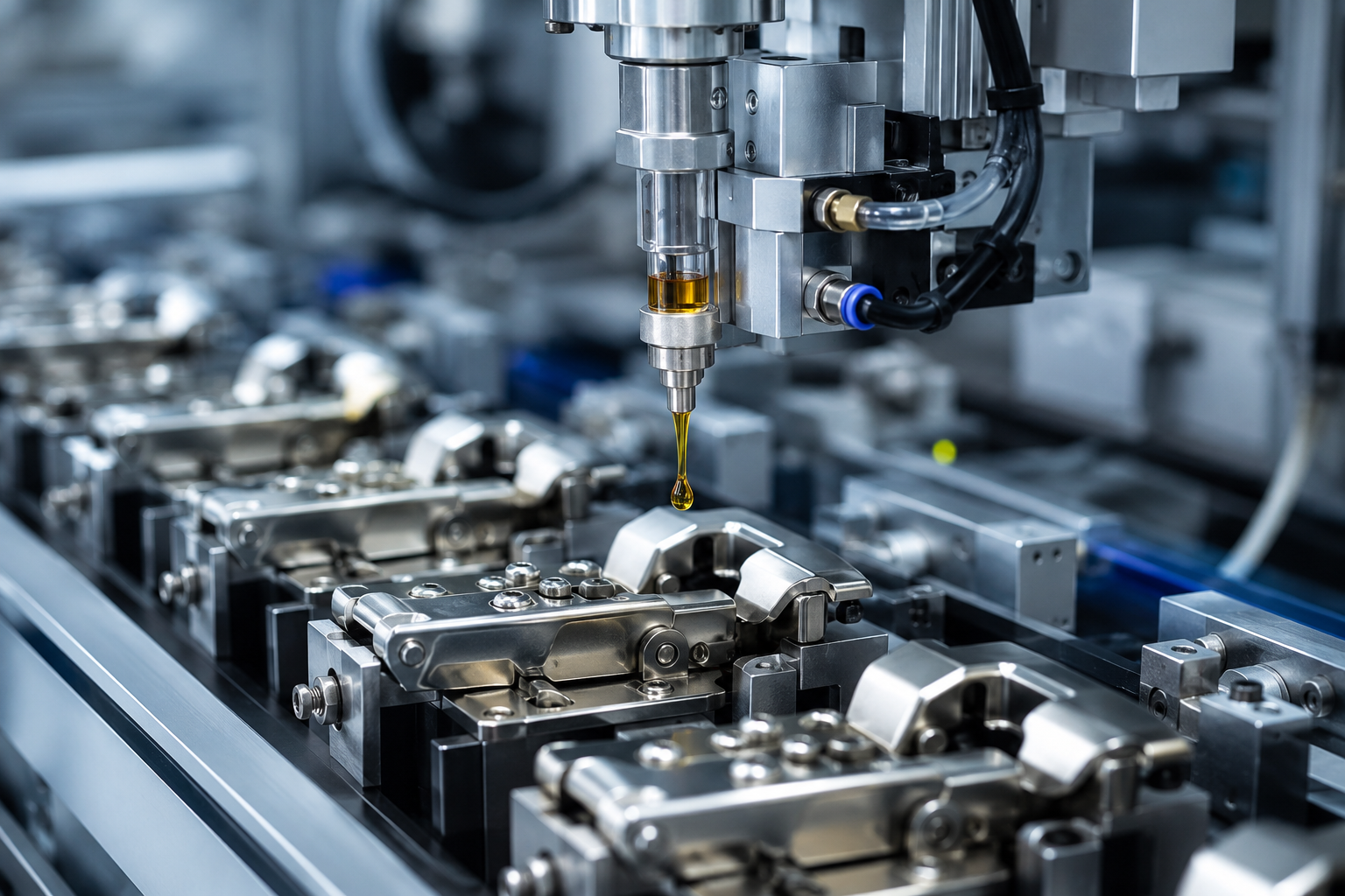 High-Precision Quantitative Positioning Oiling System Detail