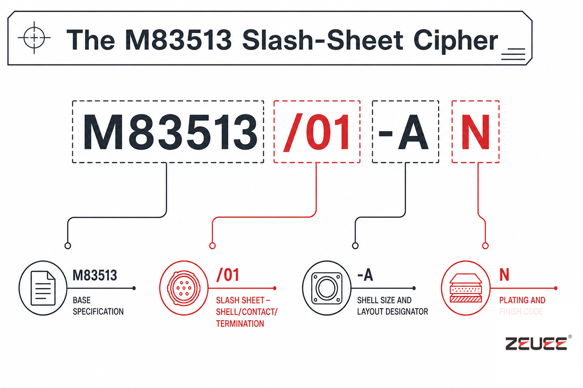 The M83513 Slash-Sheet Cipher: Decoding a Part Number — ZEUEE