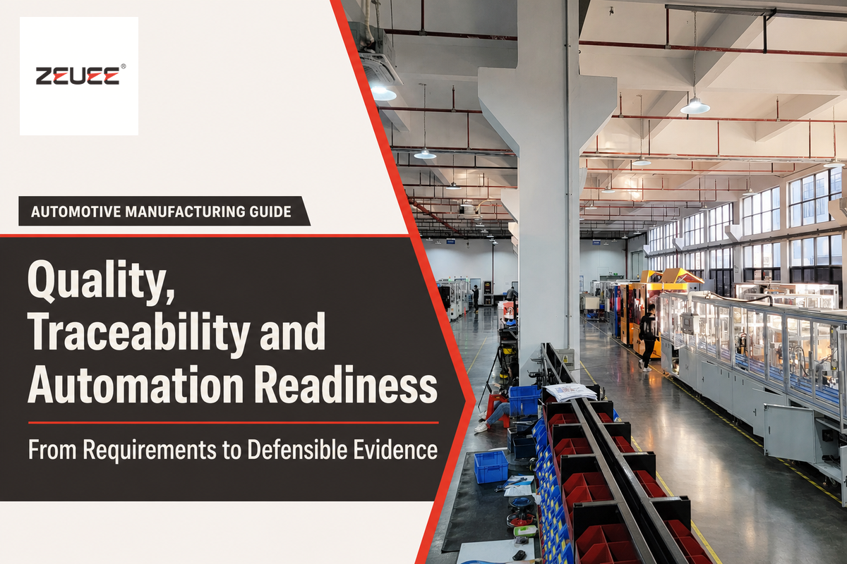 Automotive manufacturing quality, traceability and automation readiness guide