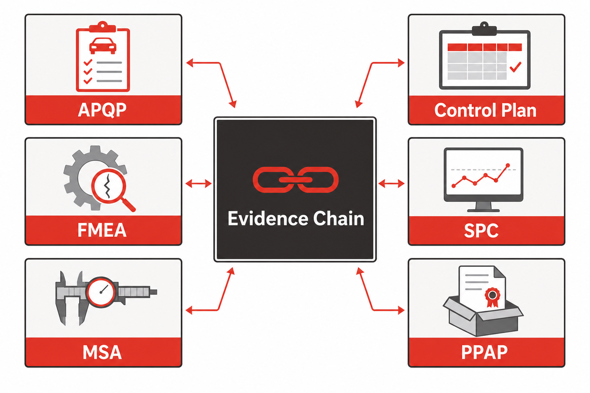 How the automotive core tools connect