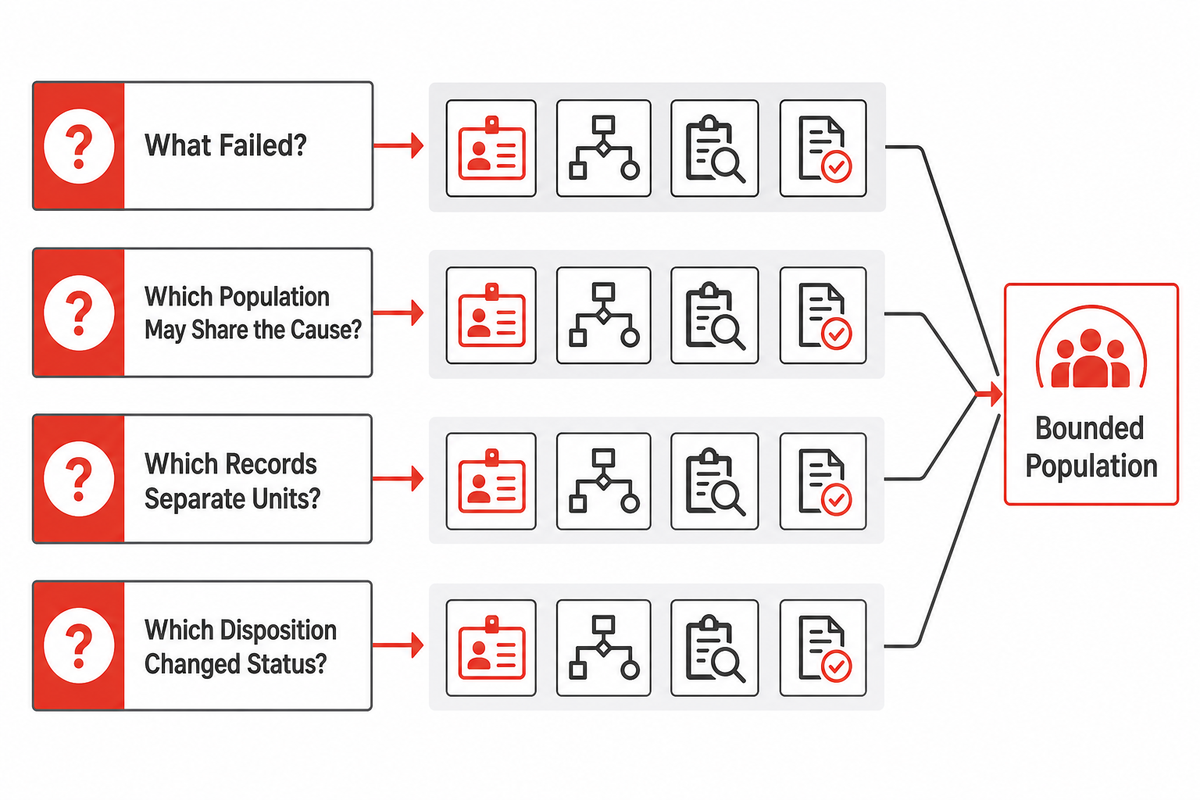 Design automotive traceability around failure questions