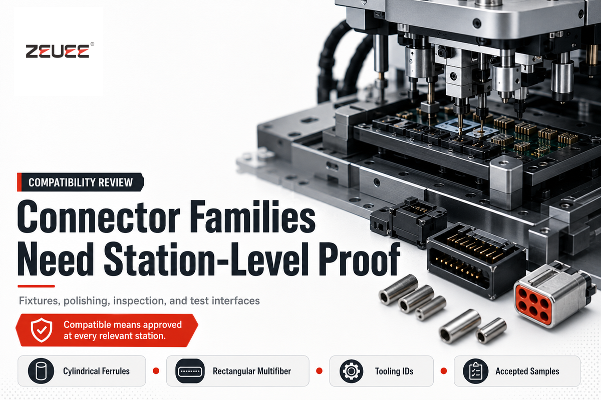 3. Match connector families to stations, fixtures, and consumables — ZEUEE