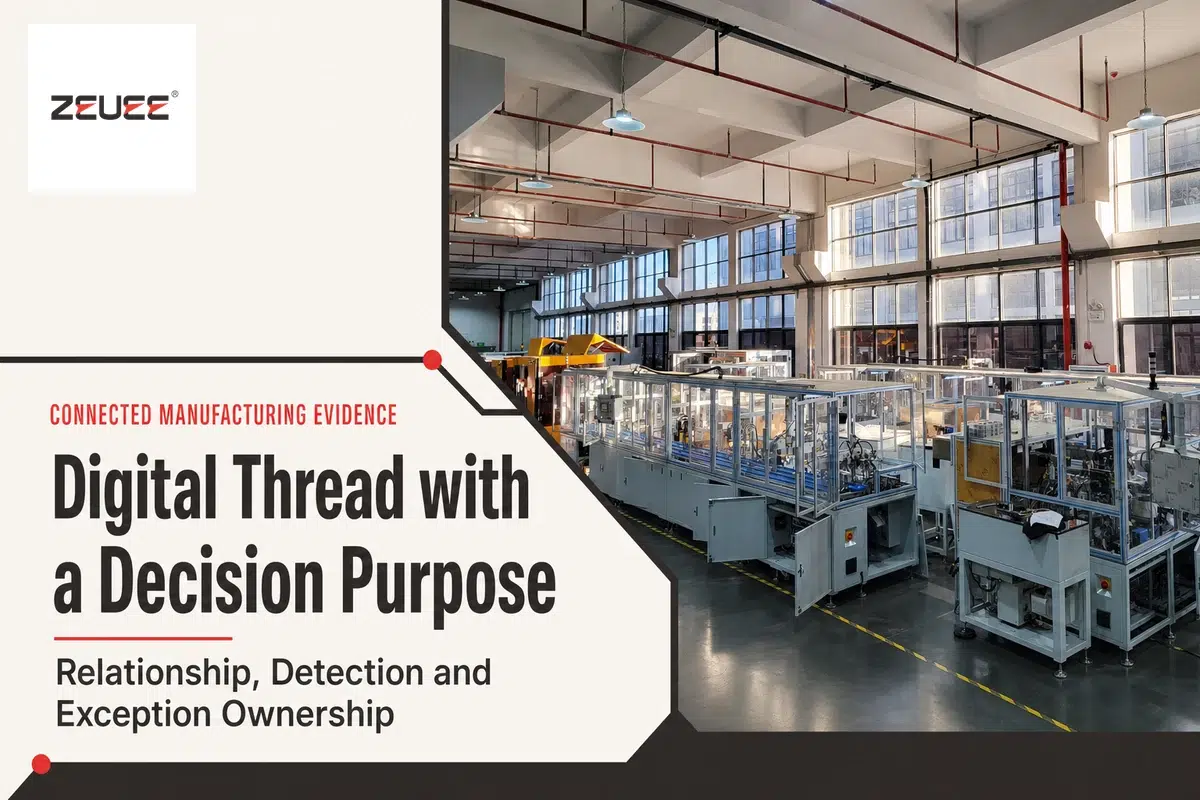 Digital thread in an aerospace and defense factory