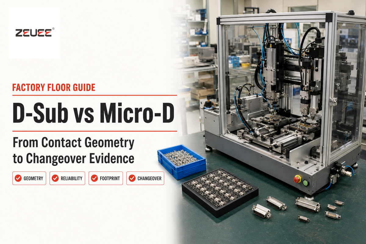 D-Sub versus Micro-D connector assembly and changeover evidence
