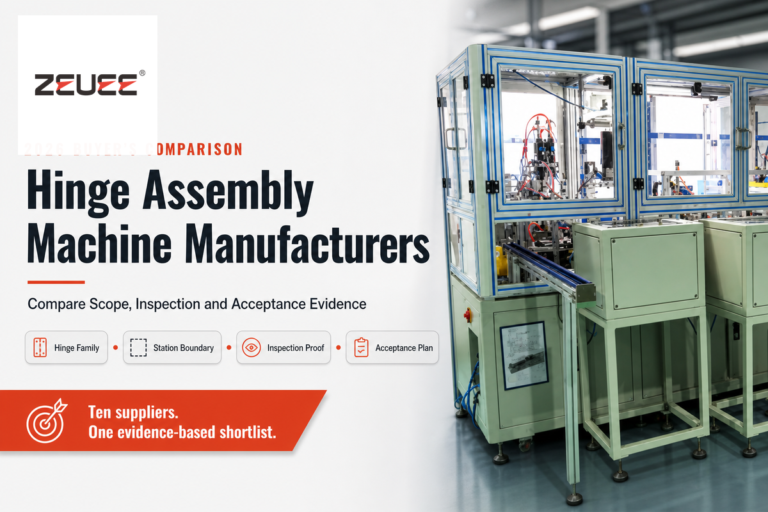 10 Hinge Assembly Machine Manufacturers (2026)