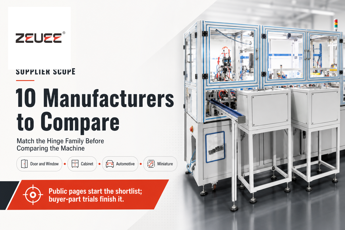 10 Hinge Assembly Machine Manufacturers to Compare — ZEUEE