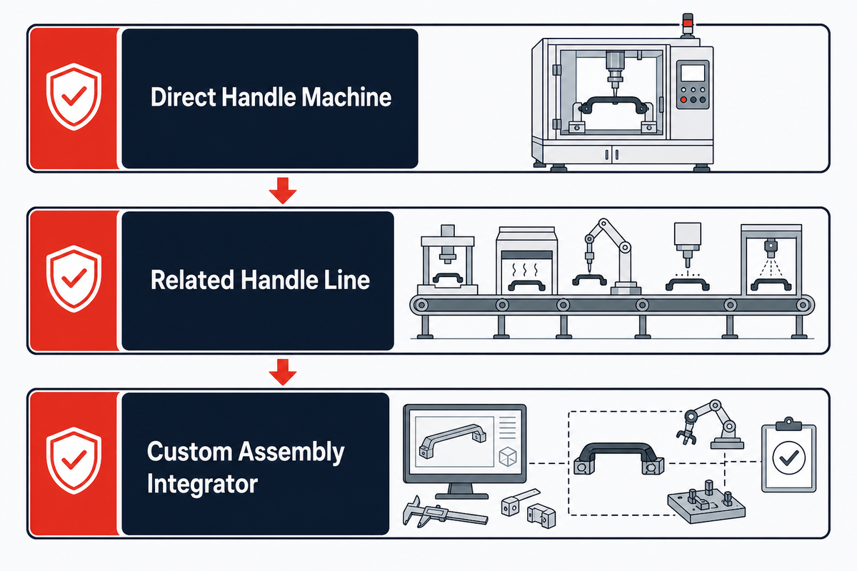 Evidence tiers used to select handle assembly machine manufacturers