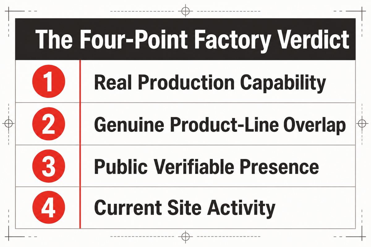 How We Selected These 20 Manufacturers, The Four-Point Factory Verdict — ZEUEE