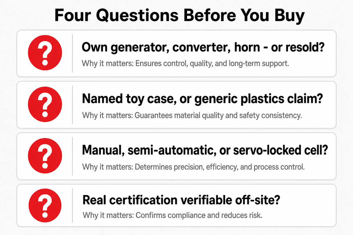What to Look for When Evaluating a Toy Ultrasonic Welding Machine Manufacturer — ZEUEE