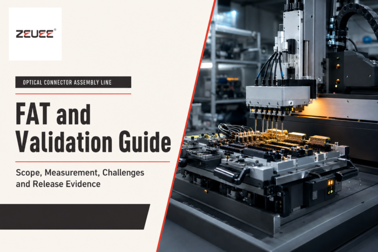 Optical Connector Assembly Line FAT: 9 Acceptance Checks