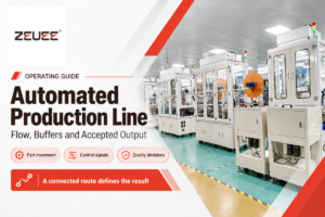 Automated Production Line: Flow, Buffers and Output