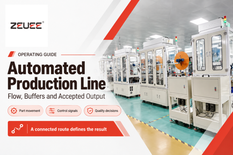 Automated Production Line: Flow, Buffers and Output
